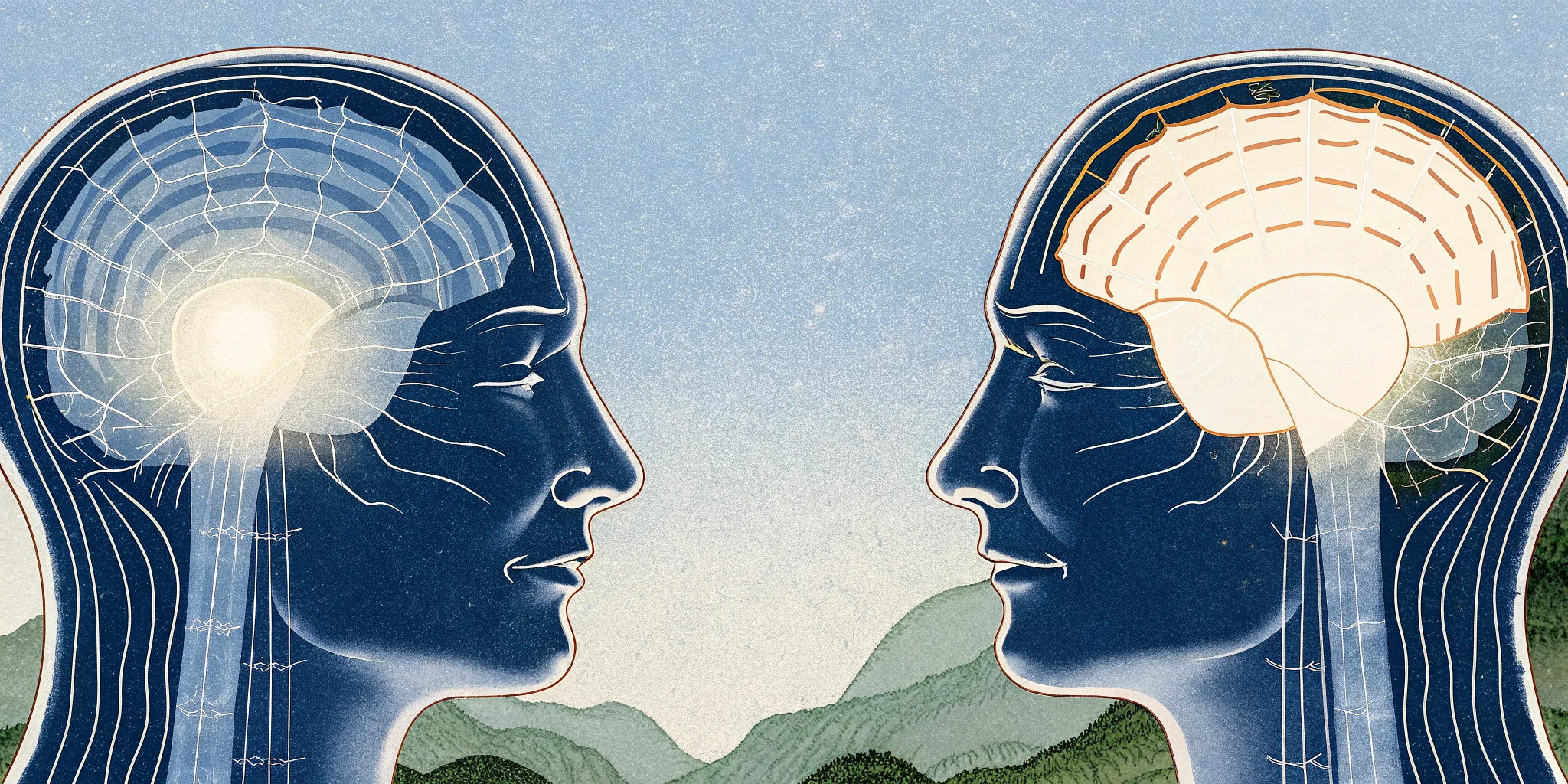 Visual comparison of TMJ headache vs migraine pain patterns