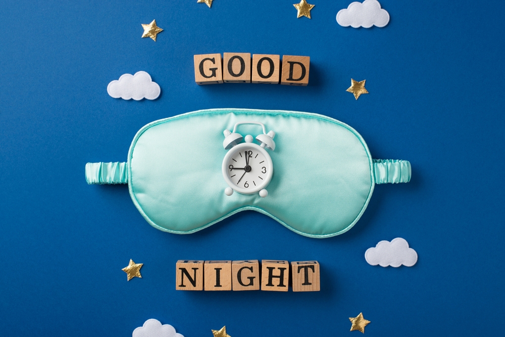 Top,View,Photo,Of,One,Big,Silk,Light,Blue,Sleep Good night image